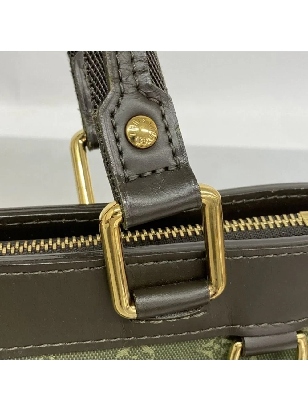 Louis Vuitton Monogram Mini Lucille PM Khaki Handbag